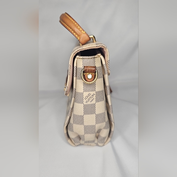 Authentic Louis Vuitton Damier Azur Top Handle Crossbody Bag - Picture 5 of 9